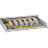 InLine Patchpanel Kat.6A 0,5HE 6-Port, Tisch/Wand/Schiene, grau mit Staubschutz