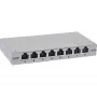 InLine Patchpanel Cat.6A 0,5HE 8-Port, Tisch/Wand/Schiene, grau, Staubschutz