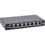 InLine Patch panel Cat.6A 0.5U 8-Port, Tisch/Wand/Schiene, schwarz, Staubschutz