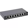 InLine Patchpanel Kat.6A 0,5HE 8-Port, Tisch-/Wandmontage schwarz RAL9005