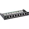 InLine Patchpanel Kat.6A 0,5HE 8-Port, Tisch-/Wandmontage schwarz RAL9005