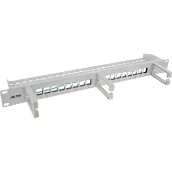 Patchpanel InLine 76822A 1U Grau Rackkapazität 1U