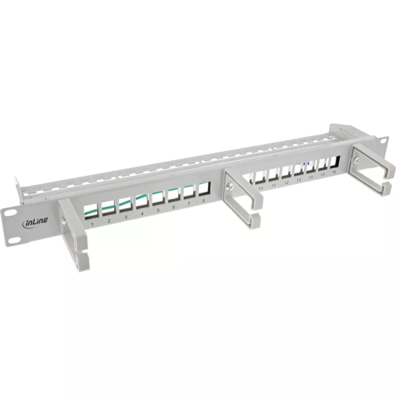 Patchpanel InLine 76822A 1U Grau Rackkapazität 1U