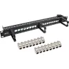 InLine Patchpanel Cat.6A 16-fach 19 Zoll 1U Schwarz