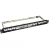 Blank Patch Panel InLine 76824A 19 Zoll Cat.6A 24 Port 1U hellgrau