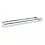 Blank Patch Panel InLine 76824A 19 Zoll Cat.6A 24 Port 1U hellgrau