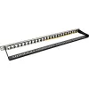 Blind-Patchpanel 19 Zoll InLine 76824C 24 Ports für RJ45-Keystones 0,5 HE schwarz