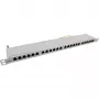 InLine Patch Panel 19 Zoll Cat.6A 24 Port 0,5HE Lichtgrau RAL7035