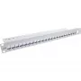 InLine Blank Patch Panel 19 Zoll 24 Port 1U hellgrau Rack-Montage