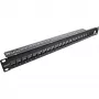 InLine Blank Patch Panel 19 Zoll 24 Port 1U schwarz