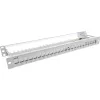 InLine Blank Patch Panel mit Auszug 19 Zoll 24 Port 1U Lichtgrau