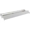 InLine Blank Patch Panel mit Auszug 19 Zoll 24 Port 1U Lichtgrau