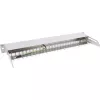 InLine Blank Patch Panel mit Auszug 19 Zoll 24 Port 1U Lichtgrau