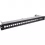 InLine Blank Patch Panel ausziehbar 19 Zoll 24 Port 1U schwarz