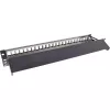 InLine Blank Patch Panel ausziehbar 19 Zoll 24 Port 1U schwarz