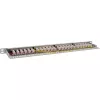 InLine 19 Zoll Patchpanel Cat.6A 0,5 U 24-Port, mit Staubschutz, grau