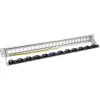 InLine Patchpanel 24-fach, Keystone-Leer-Patchpanel, 19 Zoll, 1HE, grau