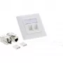 InLine Cat.6A Unterputzdose 2x RJ45 weiß RAL9010