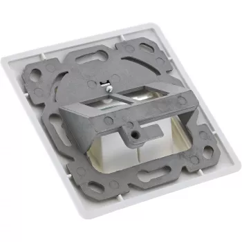 InLine Cat.6A Unterputzdose 2x RJ45 weiß RAL9010