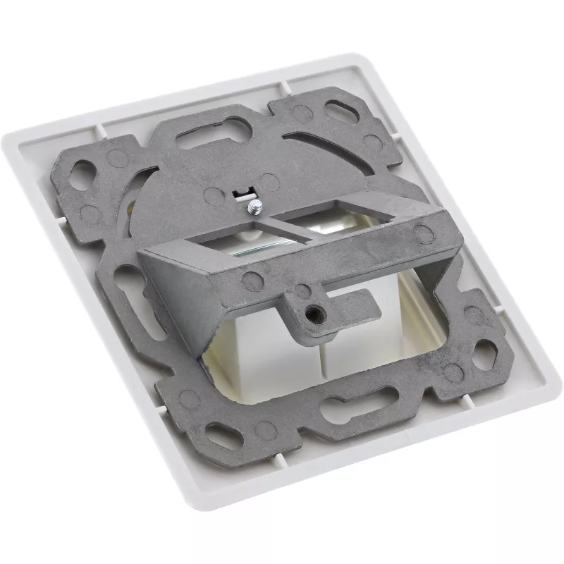 InLine Cat.6A Unterputzdose 2x RJ45 weiß RAL9010