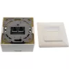 InLine Unterputzdose Cat.6A Aufputz 2x RJ45 Buchse RAL9010 weiß