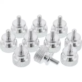 InLine Rändelschrauben für Gehäuse, aluminium, silber, 10 St.
