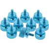 Rändelschrauben für Gehäuse InLine 77770B blau Aluminium 10 Stück Packung