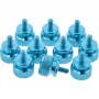 Rändelschrauben für Gehäuse InLine 77770B blau Aluminium 10 Stück Packung