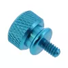 Rändelschrauben für Gehäuse InLine 77770B blau Aluminium 10 Stück Packung