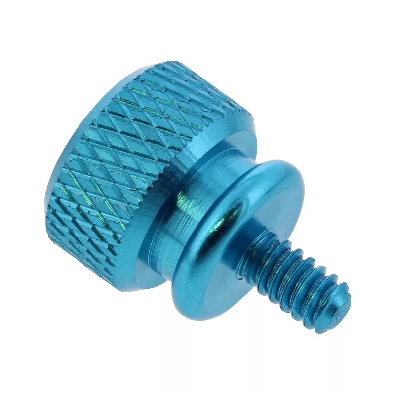 Rändelschrauben für Gehäuse InLine 77770B blau Aluminium 10 Stück Packung