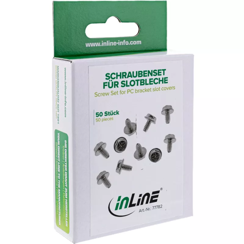 InLine Schraubenset für PC-Slotblenden 50 Stk.
