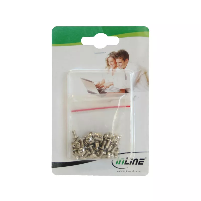 InLine Schraubenset für 3,5-Zoll-Festplatten, 50 Stück