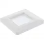 Wandrahmen mit Bürstendurchlass InLine 78501 für TV, Kunststoff, weiß RAL9010, 80×80 mm