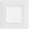 Wandrahmen mit Bürstendurchlass InLine 78501 für TV, Kunststoff, weiß RAL9010, 80×80 mm