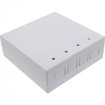 InLine FTTH Abschlussdose für bis zu 4x LC Duplex / 4x SC Simplex, weiß