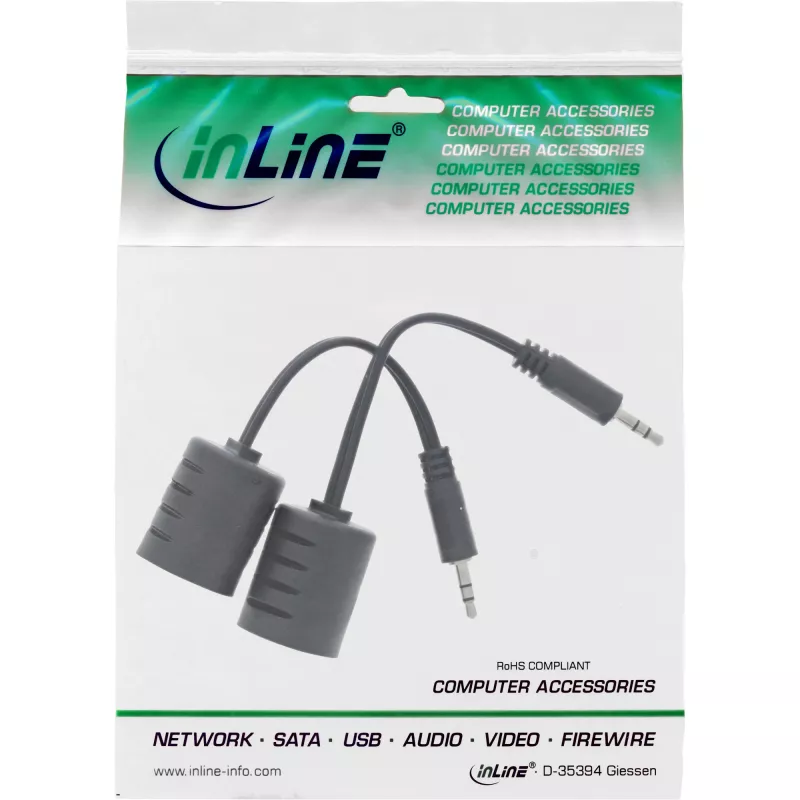 InLine 3.5mm Audio over LAN / Ethernet / RJ45 Kabel max. 50m Komplettset