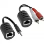 InLine RCA Audio über LAN / Ethernet / RJ45 Kabel max. 50m Komplettset