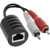 InLine RCA Audio über LAN / Ethernet / RJ45 Kabel max. 50m Komplettset