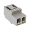 InLine Glasfaser-Adapter Duplex LC/LC Buchse MultiMode Keramikhülse