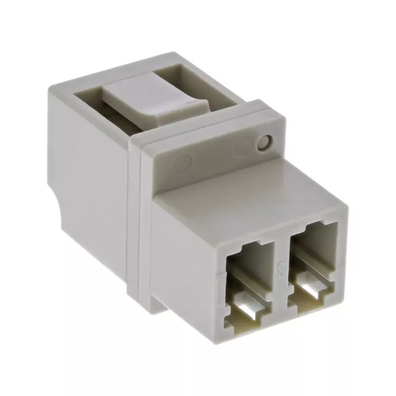 InLine Glasfaser-Adapter Duplex LC/LC Buchse MultiMode Keramikhülse