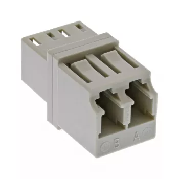InLine Glasfaser-Adapter Duplex LC/LC Buchse MultiMode Keramikhülse