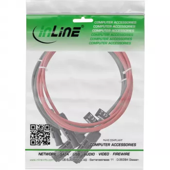 Mittelspannungskabel InLine 95403 Rot Schwarz 1500V 3m