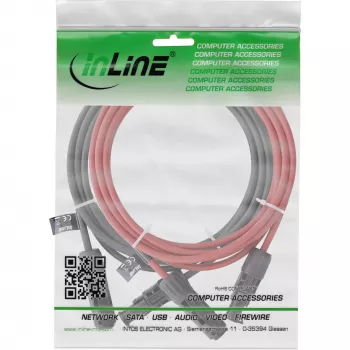 Mittelspannungskabel InLine 95410 1500V 10m Rot Schwarz