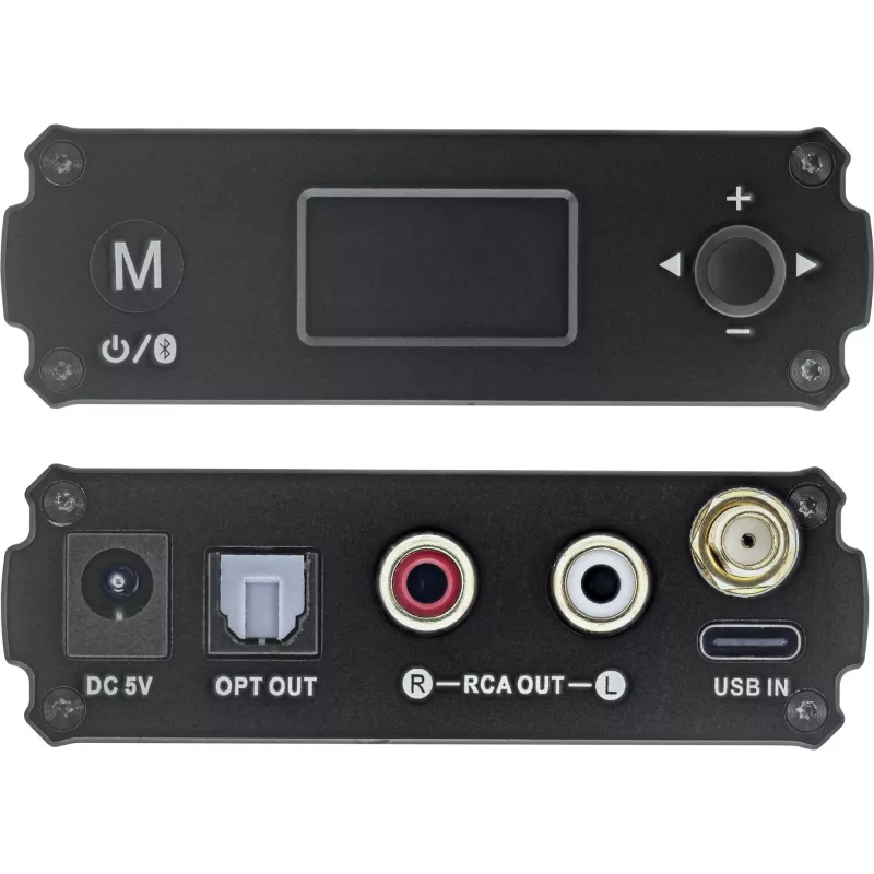 InLine Bluetooth 5.1 HiFi-Receiver & USB-DAC mit LCD 30m Reichweite
