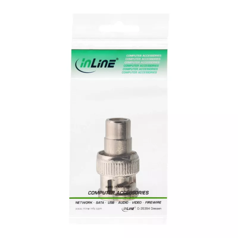 Video-Adapter InLine 99321 Cinch-Buchse auf BNC-Stecker