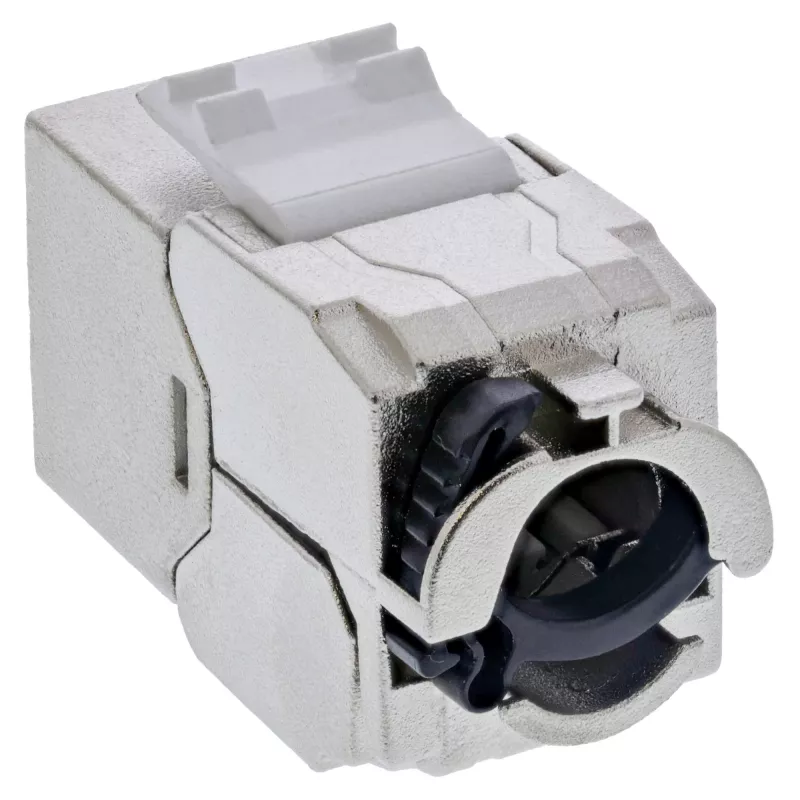 InLine 24-port Bulk Pack Keystone RJ45 Jack schlank SNAP-In Cat.6A mit integriertem Kabelbinder (B-76202P)