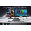ATEN 2-Port USB 4K HDMI Dual-Display KVMP Switch (Kabel enthalten)