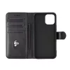 Wallet Case eSTUFF ES67110011-BULK für iPhone 17 Pro Max Schwarz 3 Kartenfächer