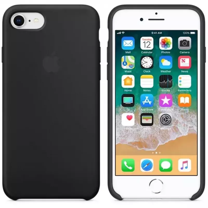 Skin-Hülle Apple MQGK2ZM/A für iPhone 8/7 Schwarz