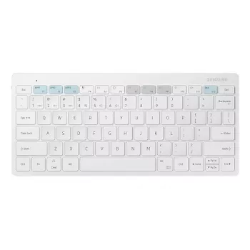 Samsung Tastatur für Mobilgeräte EJ-B3400BWGGDE Weiß Bluetooth QWERTZ Deutsch Batterie AAA 280,4 × 127,4 × 15,4 mm